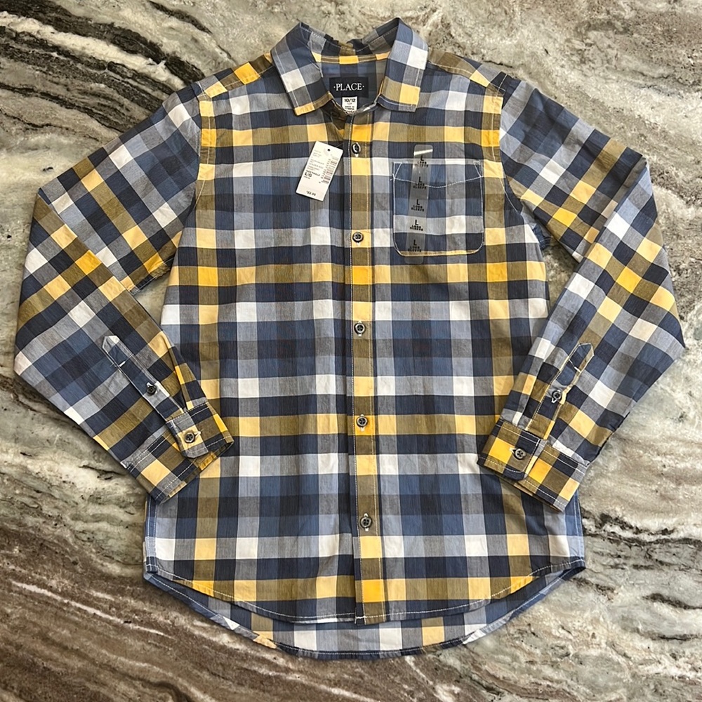 Children’s Place - Boys Long Sleeve Button Up Shirt